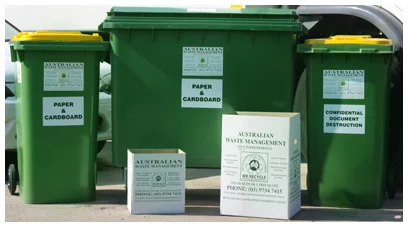 Free paper and cardboard recycling bin for Melbourne business